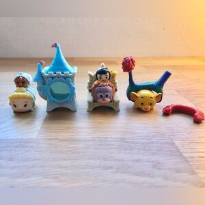 Lot of Disney Tsum Tsum Mini Figures - Cinderella Lion King Simba Jungle Book